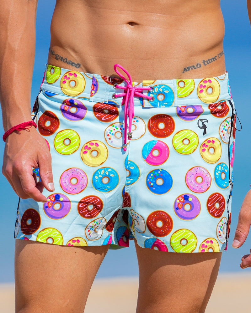 Donut Blue Swim Shorts - 3" Shorts / Board shorts Tucann 