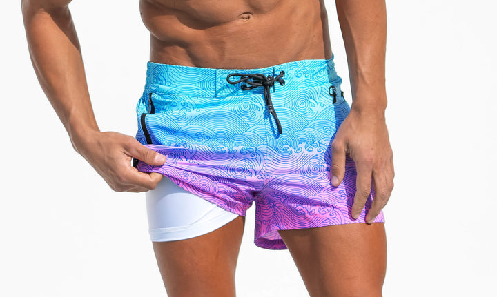 compression lined swim shorts