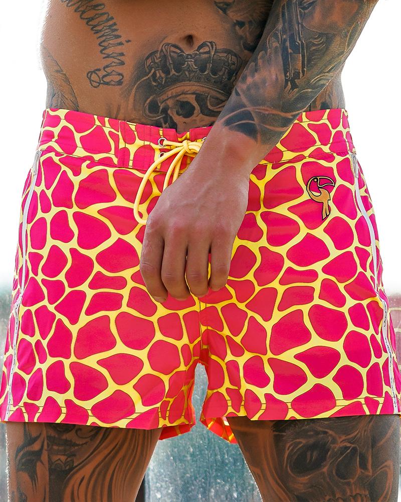 Giraffe Fluro Swim Shorts Shorts / Board shorts Tucann 