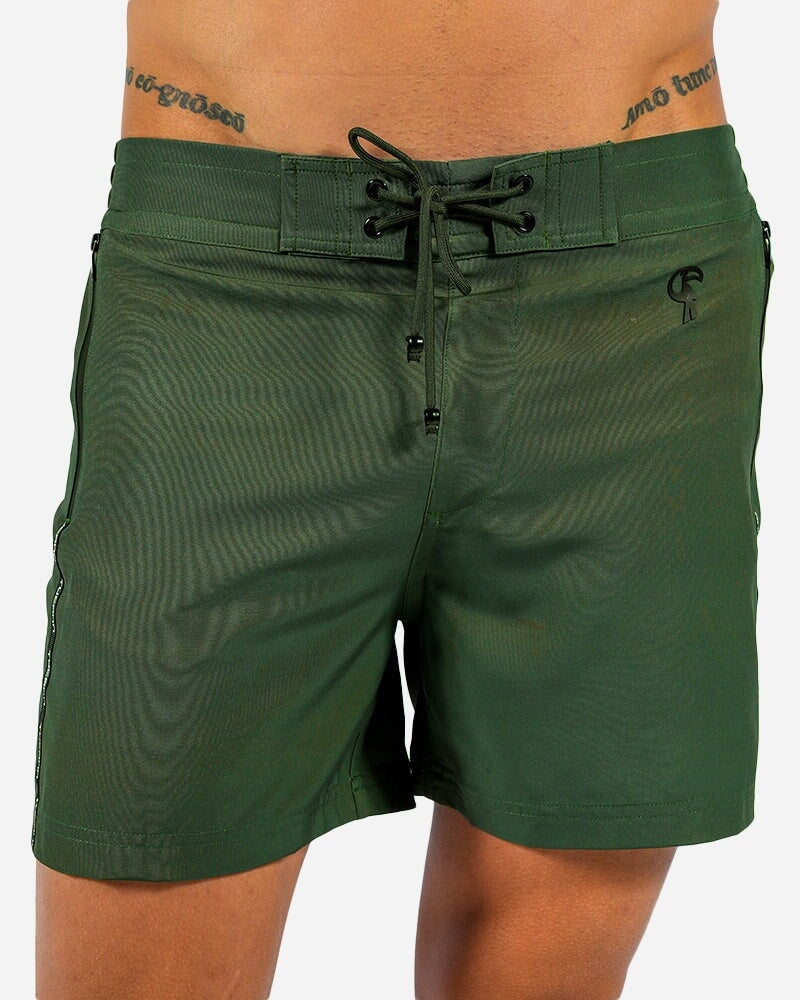 Khaki Green Swim Trunks - 5" Shorts / Board shorts Tucann 