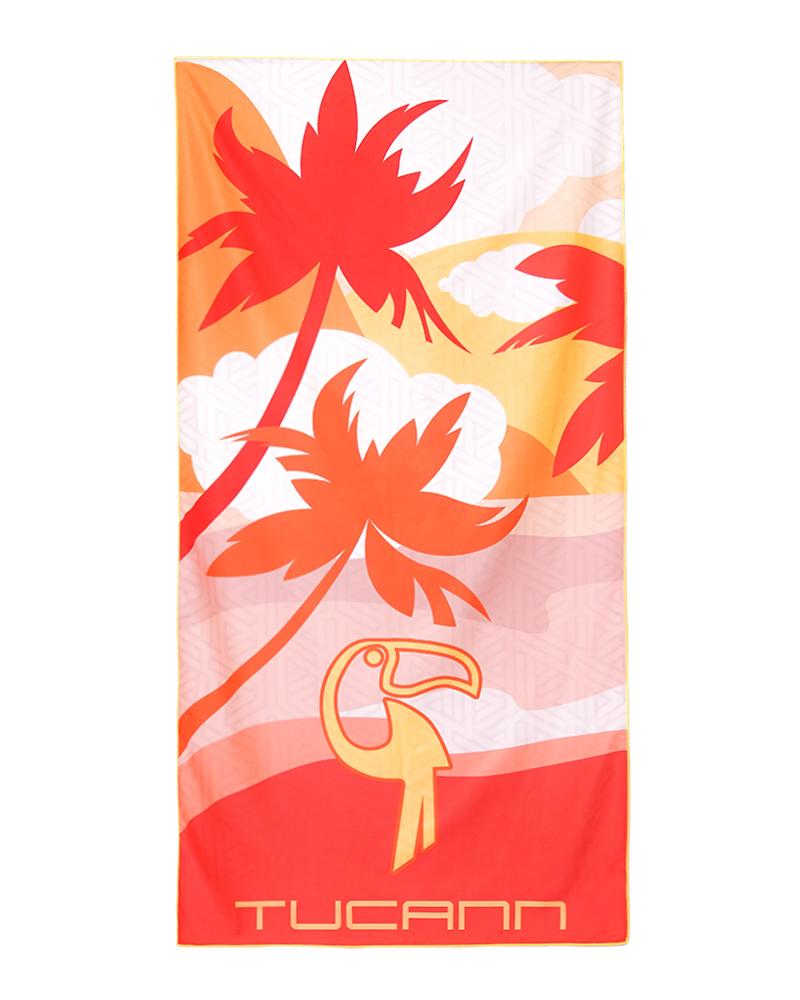 Peach Palms Beach Towel Towel Tucann 