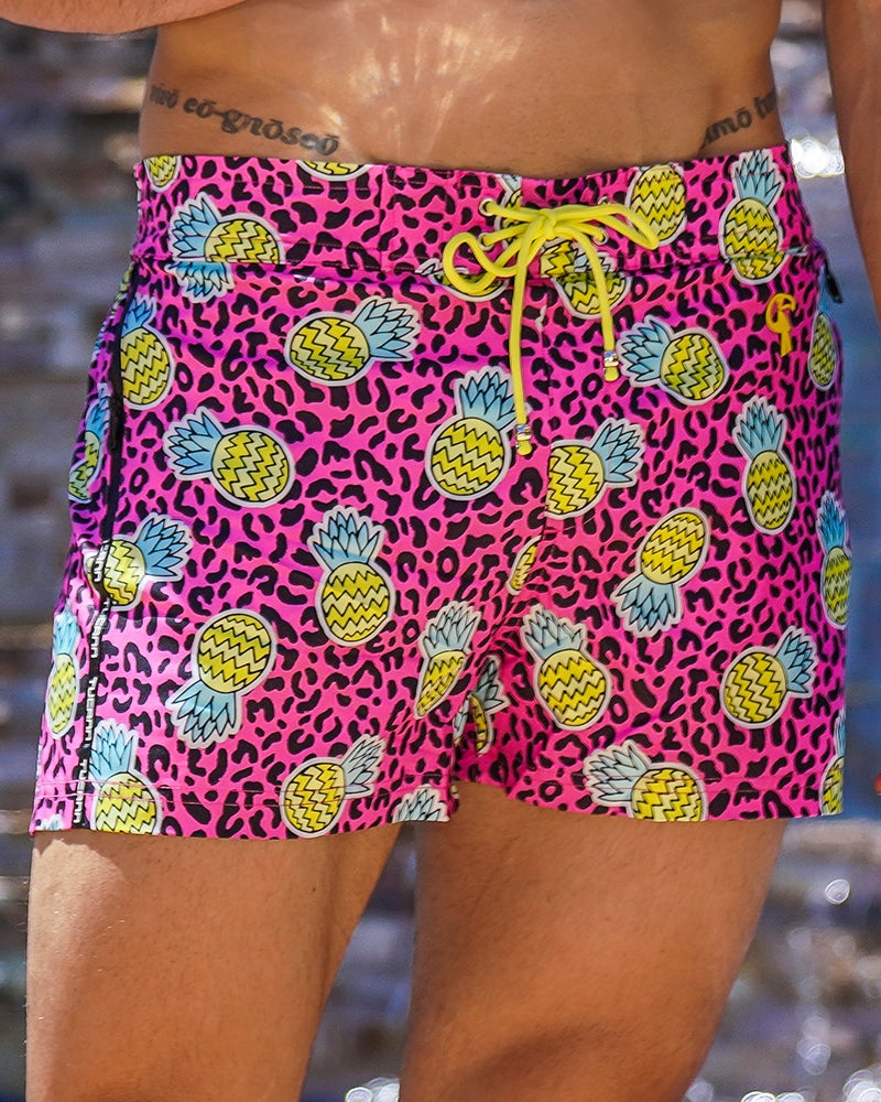 Pineapple Pink Swim Shorts Shorts / Board shorts Tucann 