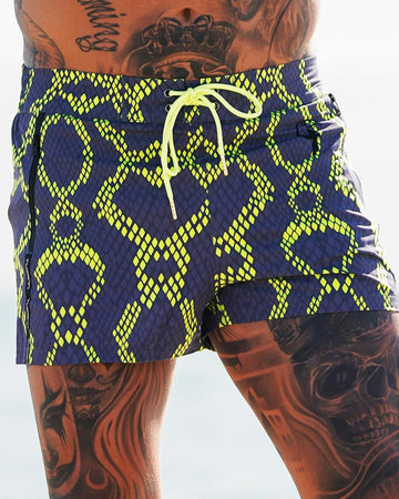 Snake Skin Grey Swim Shorts Shorts / Board shorts Tucann 