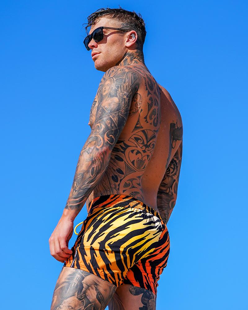 Tiger Print Swim Shorts Shorts / Board shorts Tucann 