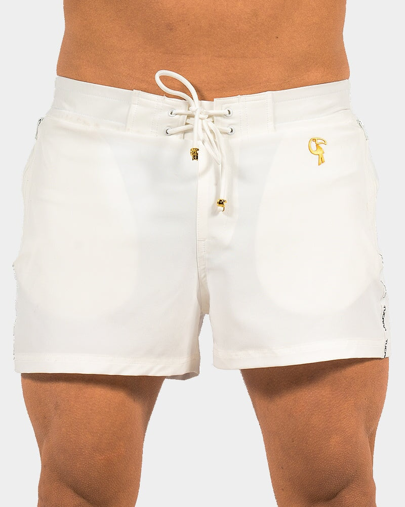 White Swim Trunks Shorts / Board shorts Tucann S 